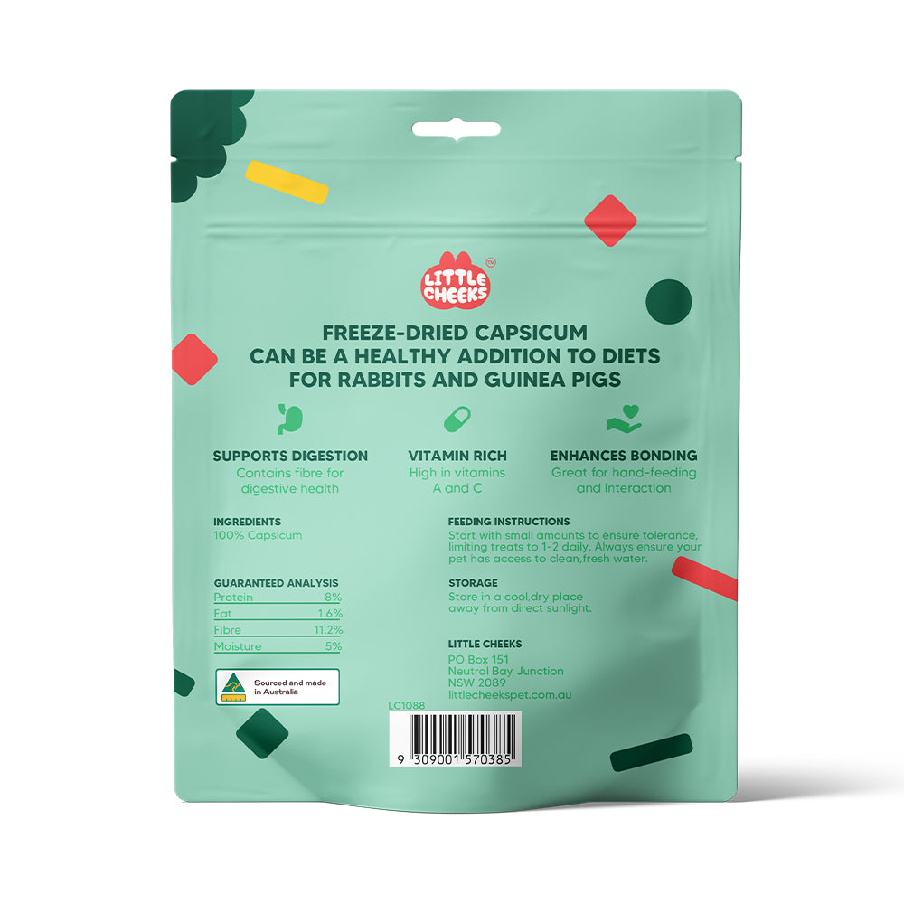 Freeze Dried Capsicum for Small Animals