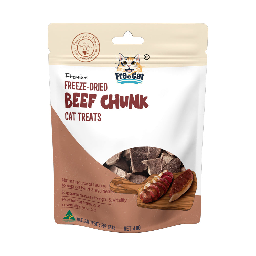 FreeCat Freeze Dried Beef Chunk 40g