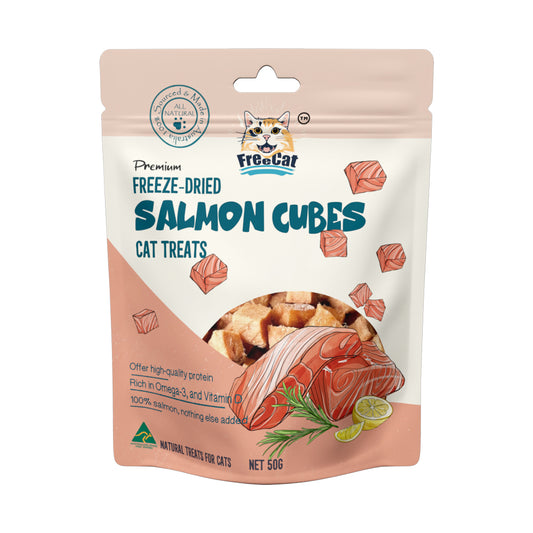 Freeze Dried Salmon Cube Cat Treats